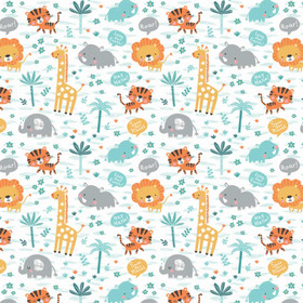 Flanellstoff Meterware White Save Our Planet