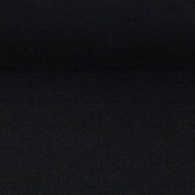 Bündchenstoff Schlauchware schwarz
