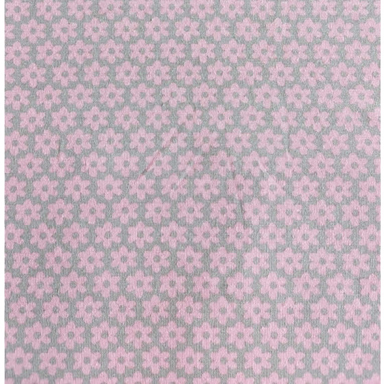 Baumwoll-Jersey Meterware Blume rosa