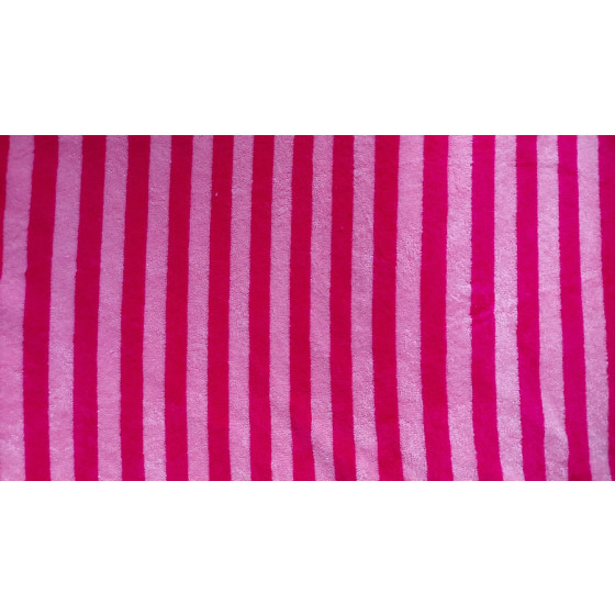 Frotteestoff Meterware Bambus-Baumwolle Pink Stripes