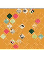 Baumwollstoff Patchworkstoff Fancy & Fabolous Gelborange